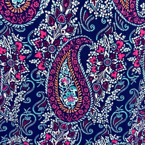 Chico’s Paisley Short Sleeve Top Size 2 (12)  Stretchy NWOT - Picture 8 of 12